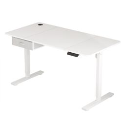 MCC Direct Electric Desk Standing or Sitting Height Adjustable Computer Desk 140cm in White - thumbnail 6