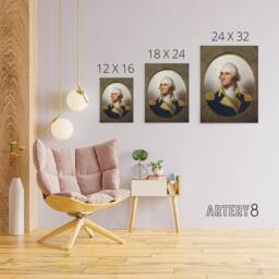 "Artery8 Rembrandt Peale George Washington Canvas Wall Art Print - Size: W18"" x H24""" - thumbnail 4