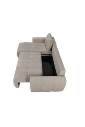 More4Homes Vienna 3 Seater Fabric Pull Out Sofa Bed in Beige - thumbnail 5