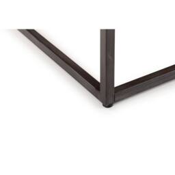 Cheshire Lomond Square Coffee Table in Dark Oak & Metal in Dark Brown - thumbnail 2
