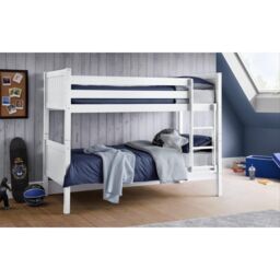 Ashfield Modern White Bunk Bed - Size: Single