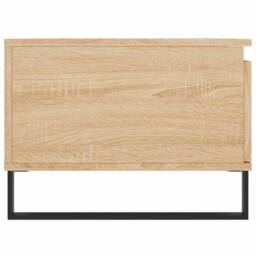 Berkfield Home Modern Coffee Table Sonoma Oak 90x50x36.5 cm Engineered Wood in Light Tan - thumbnail 7