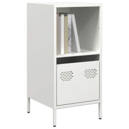 Berkfield Home Sideboard White 35x39x73.5 cm Cold-rolled Steel - thumbnail 1