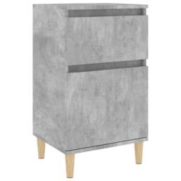 Berkfield Home Elegant Bedside Cabinet Concrete Grey 40x35x70 cm - Size: 40 x 35 x 70 cm - thumbnail 3
