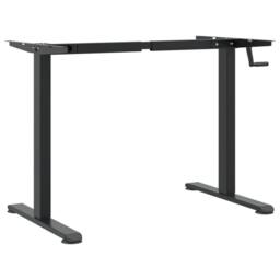 Berkfield Home Standing Desk Frame Black (94-135)x60x(70-114) cm Steel - thumbnail 7
