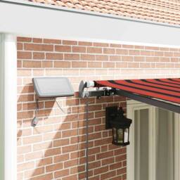 Berkfield Home Manual Retractable Awning with LED Orange & Brown 600x300 cm - thumbnail 4