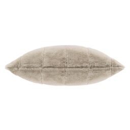 Paoletti Empress Faux Fur Cushion in Light Beige - Size: 55 cm x 55 cm - thumbnail 3