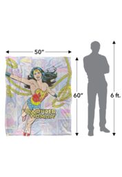 Warner Brothers Dco Wonder Woman Officially Licensed Silky Touch Super Soft Throw Blanket 152 x 127 cm in White - thumbnail 5