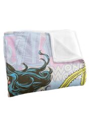 Warner Brothers Dco Wonder Woman Officially Licensed Silky Touch Super Soft Throw Blanket 152 x 127 cm in White - thumbnail 3