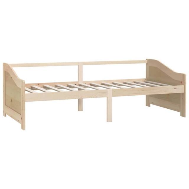 Berkfield Home Sturdy 3-Seater Day Bed Solid Pinewood 90x200 cm in Light Tan - image 1