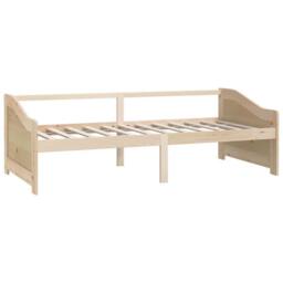 Berkfield Home Sturdy 3-Seater Day Bed Solid Pinewood 90x200 cm in Light Tan