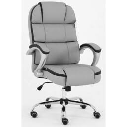 EONLION GREY Executive Office Chair Swivel Plush Computer - Size: 100 cm