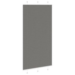 Berkfield Home Pleated Blind Anthracite 105x200 cm Fabric Width 104.4 cm Polyester in Black - thumbnail 3