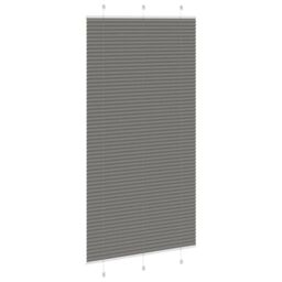 Berkfield Home Pleated Blind Anthracite 105x200 cm Fabric Width 104.4 cm Polyester in Black - thumbnail 4