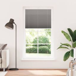 Berkfield Home Pleated Blind Anthracite 105x200 cm Fabric Width 104.4 cm Polyester in Black - thumbnail 2