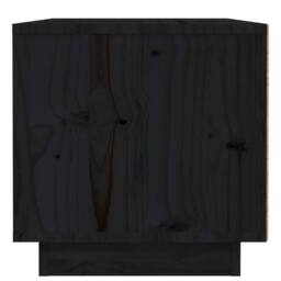 Berkfield Home Beautiful Bedside Cabinets 2 pcs Black 40x34x35 cm Solid Wood Pine - Size: 40 x 34 x 35 cm - thumbnail 7