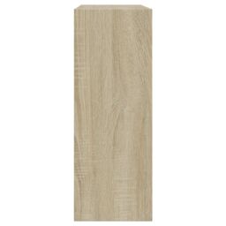 Berkfield Home Shoe Cabinet Sonoma Oak 60x21x57 cm Engineered Wood in Brown - Size: 60 x 21 x 57 cm - thumbnail 6