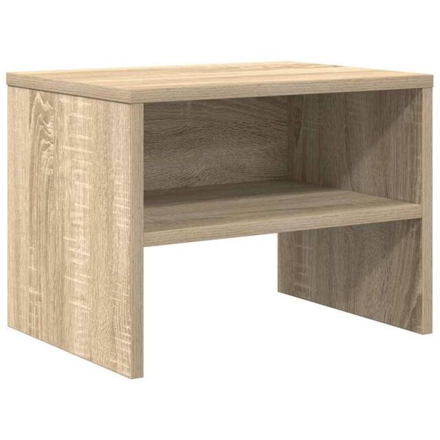 Berkfield Home Bedside Cabinet Sonoma Oak 40x30x30 cm Engineered Wood in Light Sand - Size: 40 x 30 x 30 cm - image 1