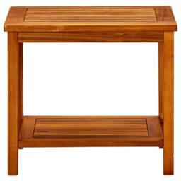 Berkfield Home Coffee Table 50x35x45 cm Solid Acacia Wood in Brown - Size: 50 x 35 x 45 cm - thumbnail 1