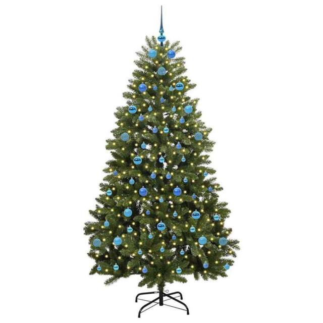 Berkfield Home Elegant Artificial Christmas Tree with Stand Green 210 cm PVC and - image 1
