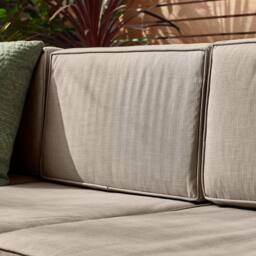 FurnitureboxUK Orlando 4 Seat Modular Outdoor Garden Rattan Sofa in Brown - thumbnail 4