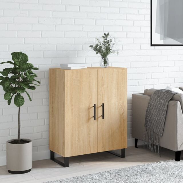 Berkfield Home Sideboard Sonoma Oak 69.5x34x90 cm Engineered Wood in Brown - image 1