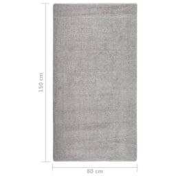 Berkfield Home Shaggy Rug Light Grey 80x150 cm Anti Slip - Size: 100 cm diameter - thumbnail 5