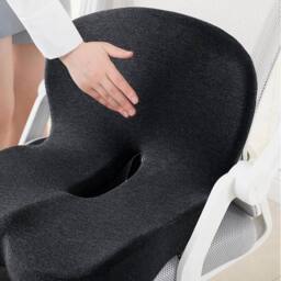 SPETLEK Memory Foam Cushion With Coccyx Relief & Back Support Design in Black - Size: 100 cm x 190 cm - thumbnail 5