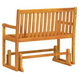 Berkfield Home Garden Swing Bench 110 cm Solid Acacia Wood in Brown - thumbnail 5