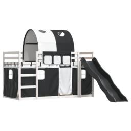 Berkfield Home Bunk Bed without Mattress with Slide White & Black 90x200 cm - thumbnail 3