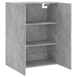 Berkfield Home Wall Mounted Cabinet Concrete Grey 69.5x34x90 cm - thumbnail 6