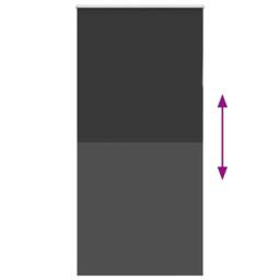 Berkfield Home Roller Blind Blackout Black 105x210 cm Fabric Width 100.7 cm Polyester - thumbnail 5