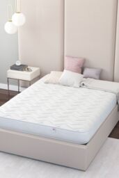 Aspire 500 Memory Foam Hybrid Mattress in White - Size: Double - thumbnail 1