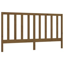Berkfield Home Bed Headboard Honey Brown 206x4x100 cm Solid Wood Pine - Size: 206 x 4 x 100 cm - thumbnail 2