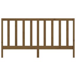 Berkfield Home Bed Headboard Honey Brown 206x4x100 cm Solid Wood Pine - Size: 206 x 4 x 100 cm - thumbnail 4