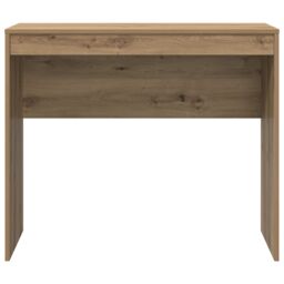 Berkfield Home Writing Desk Artisan oak Particle board Medium Durable in Brown - thumbnail 4