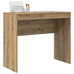 Berkfield Home Writing Desk Artisan oak Particle board Medium Durable in Brown - thumbnail 3