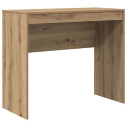 Berkfield Home Writing Desk Artisan oak Particle board Medium Durable in Brown - thumbnail 2