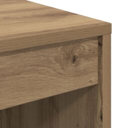 Berkfield Home Writing Desk Artisan oak Particle board Medium Durable in Brown - thumbnail 7