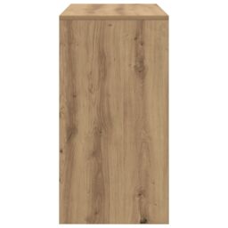 Berkfield Home Writing Desk Artisan oak Particle board Medium Durable in Brown - thumbnail 5