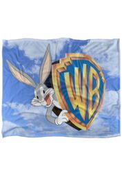 Warner Bros. Bugs Bunny Wb Vault Logo Silky Touch Super Soft Throw Blanket 152 X 127 cm in White - thumbnail 1
