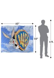 Warner Bros. Bugs Bunny Wb Vault Logo Silky Touch Super Soft Throw Blanket 152 X 127 cm in White - thumbnail 5
