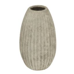 Wyld Haus Vale of Lilies Large Light Grey Aged Olpe Ceramic Vase - thumbnail 2