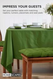 Homescapes Garden Bench Cushion Luxury 2 Seater Cotton Indoor Outdoor Pad, 108 x 42cm in Dark Olive - Size: 108 x 42 cm - thumbnail 7