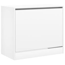 Berkfield Home Shoe Cabinet White 80x42x69 cm Engineered Wood - Size: 80 x 42 x 69 cm - thumbnail 4