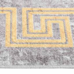 Berkfield Home Rug Washable 190x300 cm Grey Anti Slip - Size: 100 cm diameter - thumbnail 6