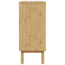 Berkfield Home Beautiful Drawer Cabinet OTTA Brown&Grey 76.5x39.5x90cm Solid Woo in Grey - Size: 76.5x39.5x90 cm - thumbnail 7