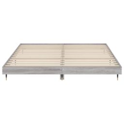Berkfield Home Bed Frame Grey Sonoma 120x200 cm Engineered Wood - Size: Small Double - thumbnail 6