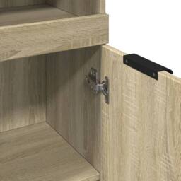 Berkfield Home Bathroom Cabinet Sonoma Oak 32x34x188.5 cm Engineered Wood in Light Oak - thumbnail 8
