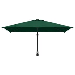 Berkfield Home Patio Umbrella Green Polyester 300 cm x 300 cm Collapsible - thumbnail 4